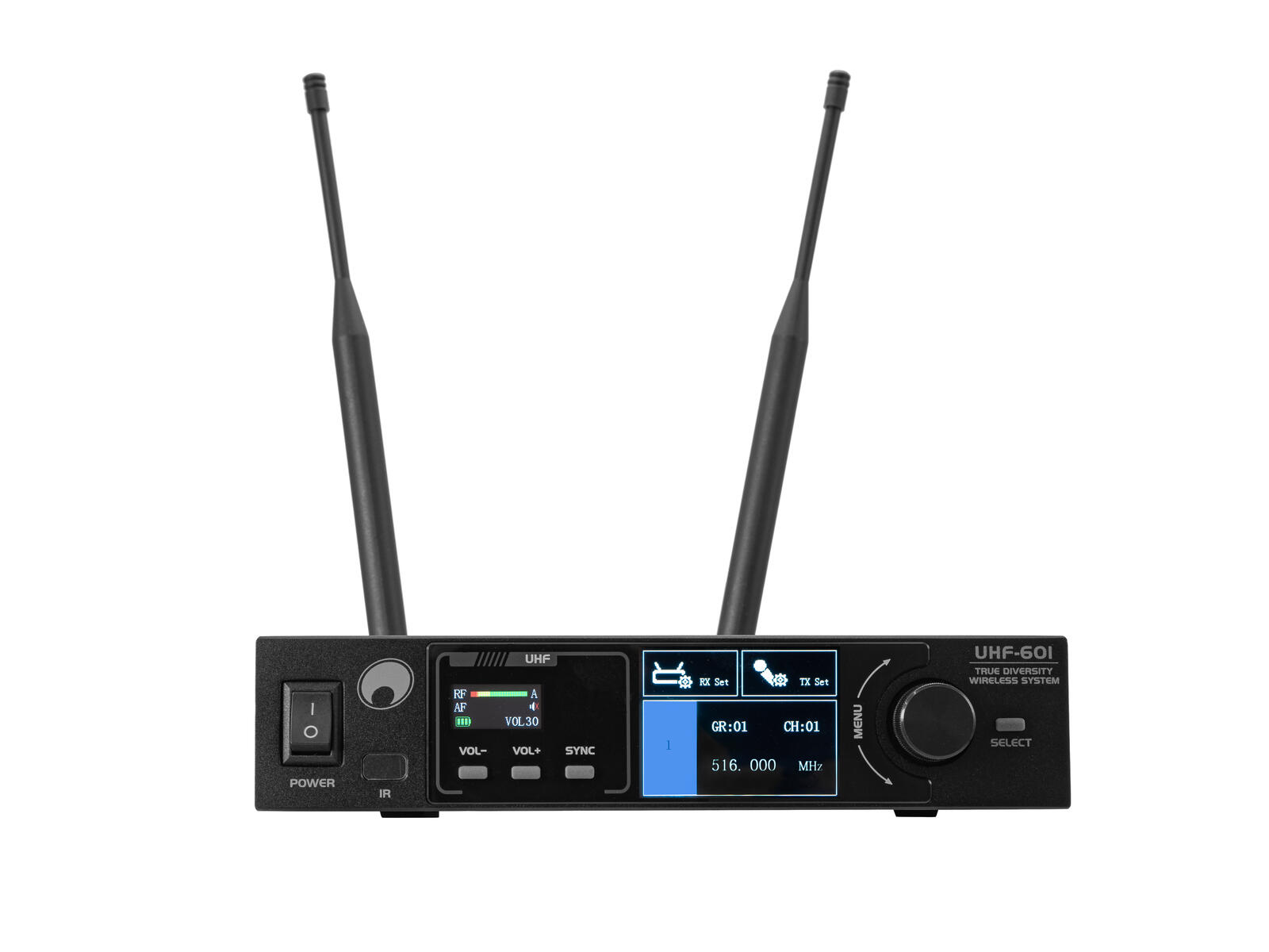 Funkmikrofon Set UHF-601 Empfänger mit 1x Funkmikro und Antenne