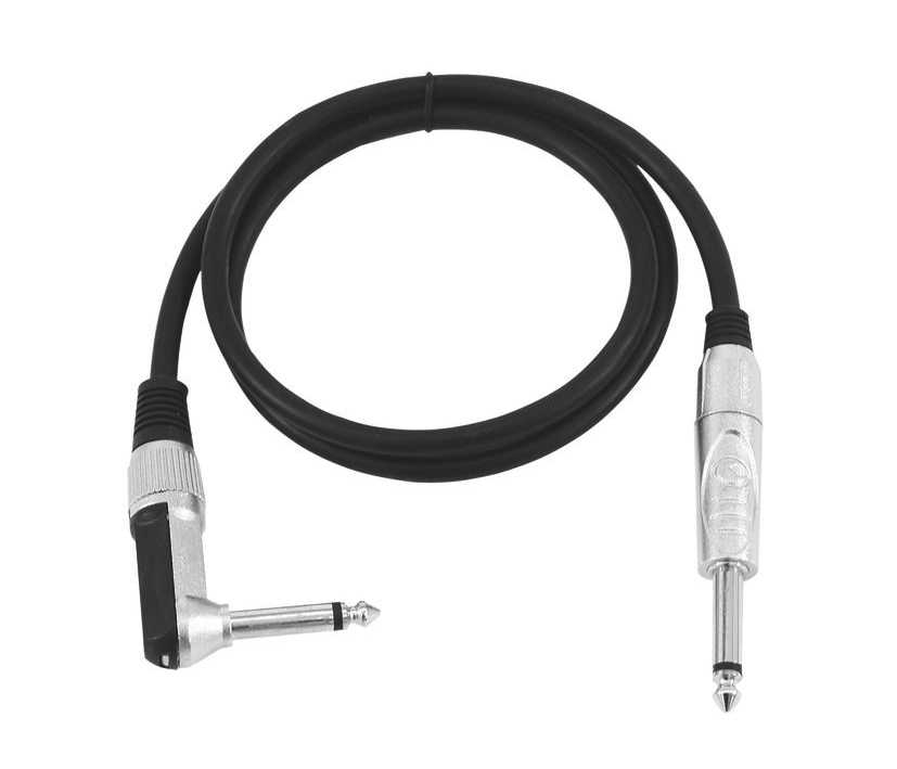 1,5m Klinkenkabel mit 2x 6,3mm Klinkenstecker gerade und gewinkelt 1,5m Klinkenkabel mit 2x 6,3mm Klinkenstecker gerade und gewinkelt