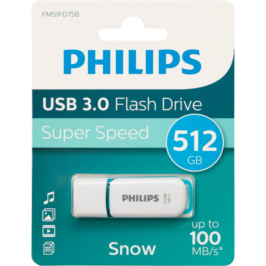 512GB USB Speicher USB3 Philips Snow Edition 512GB USB Speicher USB3 Philips Snow Edition